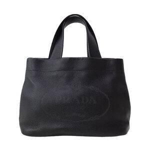 Prada Perfo Logo Leather Tote Bag